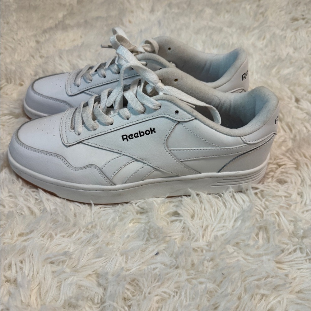 Reebok White Low-Top Leather Sneakers